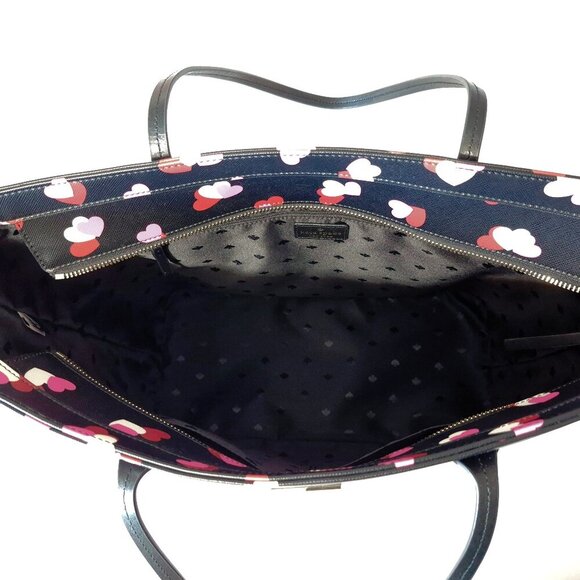 NWT Kate Spade Shore Street Margareta Flutter Hearts large tote bag - Picture 6 of 10